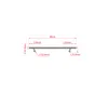 A diagram showing the dimensions of a handrail. Produktbild-Vorschau