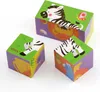 Viga 50836 4-teiliges 6-Seiten-Würfelpuzzle - Wildes Tier Produktbild-Vorschau 3