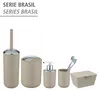 WENKO Schwingdeckel Eimer Brasil 2 L Taupe S Kosmetik Müll Produktbild-Vorschau 4
