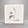 Gerahmtes Poster - Rahmen in heller Eiche - Boho Frau Mund Produktbild-Vorschau 5