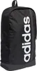 A black Adidas backpack with a white Adidas logo on the side. Produktbild-Vorschau