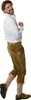 Lange Lederhose Jakob - olivbraun, 50 Produktbild-Vorschau 4