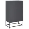 Highboard Anthrazit 68x39x111,5 cm Stahl Produktbild-Vorschau 6