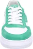 A front view of a green and white sneaker. Produktbild-Vorschau