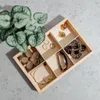 Creative Deco Malý dřevěný podnos na náčiní | 6 přihrádek | Náhled obrázku produktu 2