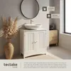 tectake® Waschbeckenunterschrank Jasper 2 geräumige Fächer Produktbild-Vorschau 6