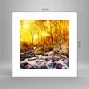 Poster - Poster ohne Rahmen - Berge Bach Wasser - 30x30 cm Produktbild-Vorschau 4