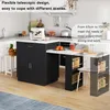 A kitchen island with an extendable table in a kitchen setting. Náhled obrázku produktu