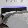 vidaXL LED čelo postele čierne 180x5x78/88 cm Imitácia kože Náhľad obrázku produktu 2
