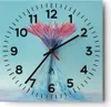 Wanduhr - Quadrat - Glasuhr - Rosa Gänseblümchen Tinte - Produktbild-Vorschau 1