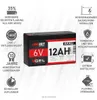 Langzeit Akku 6V 12AH GEL Batterie Bleiakku PEREGO Produktbild-Vorschau 2