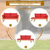 COSTWAY Gartenbank mit Liegefunktion, Gartensofa mit Produktbild-Vorschau 6