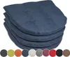 sunnypillow 4er Set Stuhlkissen 40x40 cm Polsterauflage 5cm Produktbild-Vorschau 1