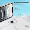 A clear phone case is shown on a phone, highlighting its protective edges. Podgląd zdjęcia produktu