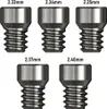 Five different sizes of metal dart spigots are displayed against a white background, each labeled with its measurement in millimeters. Anteprima dell’immagine prodotto