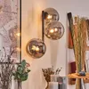 Isorella Wandlampe aus Metall/Glas in Schwarz/Rauch Produktbild-Vorschau 9