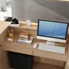 L-Form Empfangstheke für Nagelstudio, P2 MDF mit Schubladen Produktbild-Vorschau 4