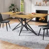 Sweiko Esstisch-Set (120/160 × 68 cm Esstisch mit 4 Produktbild-Vorschau 3