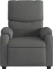 vidaXL Fauteuil de massage gris foncé Tissu Voir les images du produit 4