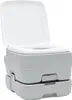 vidaXL Camping Toiletten-Set 2 pcs Grau und Weiß Produktbild-Vorschau 5