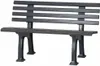 Panchina da giardino Ibiza 120cm in plastica antracite Anteprima dell’immagine prodotto 7