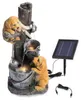 Hundewelpen Milo und Buddy Solarbrunnen für draussen Produktbild-Vorschau 2