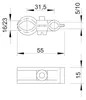 OBO Bettermann ISO pinza tendifilo 4024 16-23 2305232 Anteprima dell’immagine prodotto 3