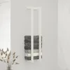 vidaXL Věšák na ručníky bílý 23x18x110 cm Borovicový masiv Náhled obrázku produktu 2