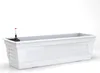 Blumenkasten Milano 3er Set - Weiss - Mit Hydroeinsatz und Produktbild-Vorschau 2
