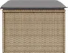 vidaXL Záhradná stolička s vankúšom béžová 55x55x37 cm Poly Náhľad obrázku produktu 5