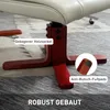 Relaxfauteuil met voetenbankje, lederlook, verstelbare Productafbeelding-voorbeeld 9