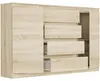 Komoda 160 cm zásuvky dveře skříňka FRAMIRE R-160-S4 sonoma Náhled obrázku produktu 5