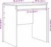Bureau Artisan Eiken 70 x 50 x 76 cm Productafbeelding-voorbeeld 7