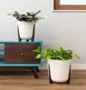 HowHomely Vaso da fiori altezza 25 cm - Vaso da fiori nero Anteprima dell’immagine prodotto 5