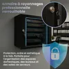 Extralink 19" 9U Armoire Rack Murale, 530 × 400 mm, Noire, Voir les images du produit 7