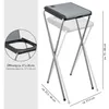 ONVAYA® Stojan na vrecia | 3 kusy | sivá | do 120 litrov | Náhľad obrázku produktu 2