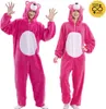 Two people wearing pink bear costumes. Produktbild-Vorschau