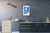 MuchoWow® Gerahmtes Poster Ein Gemälde einer blauen Produktbild-Vorschau 2