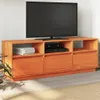 TV-Schrank Wachsbraun 140x37x50 cm Massivholz Kiefer Produktbild-Vorschau 2