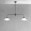 Deckenleuchte Glas Messing E27 in Bronze dunkel matt Weiß Produktbild-Vorschau 3