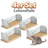 Rattenfalle 4er Set Lebendfalle Ratten Falle Mausefalle Produktbild-Vorschau 1
