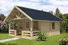 Alpholz Gartenhaus Lillehammer ISONaturbelassen 44 mm Produktbild-Vorschau 1