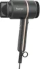 A black Beurer hair dryer with rose gold accents is shown against a white background. Podgląd zdjęcia produktu