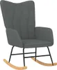 houpací křeslo vidaXL Dark Grey Fabric Náhled obrázku produktu 7