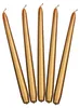 Spitzkerzen 24cm 10Stk. | Gold Metallic Produktbild-Vorschau 5
