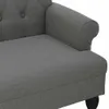 vidaXL Bank mit Rückenlehne Dunkelgrau 120 x 62 x 75,5 cm Produktbild-Vorschau 8