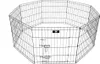 An octagonal wire dog playpen is shown against a white background. Produktbild-Vorschau