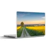 MuchoWow® Laptop Aufkleber Sticker Cover Blumenfeld - Gelb Produktbild-Vorschau 1
