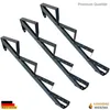Three black metal stair stringers are displayed against a white background. Náhled obrázku produktu