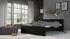 Lit Nada double pour matelas box 160x200 cm, noir mat. Voir les images du produit 16